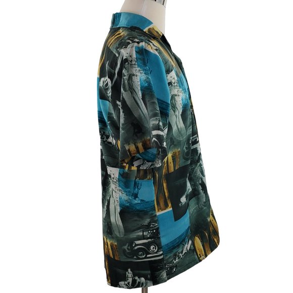 Men's Small Vintage All Over Print Shirt by Icebox - Picture 2 of 8